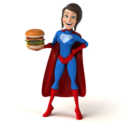 快餐超级女人速度斗士超级英雄
