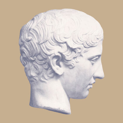 白色雕像青年雕像希腊神审美岗负责人希腊神话耳朵希腊