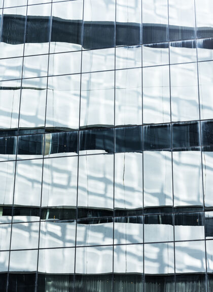 反射玻璃建筑外部特写镜头面板玻璃外部