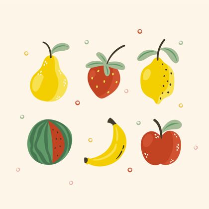 食品手绘水果系列分类水果包装水果收藏