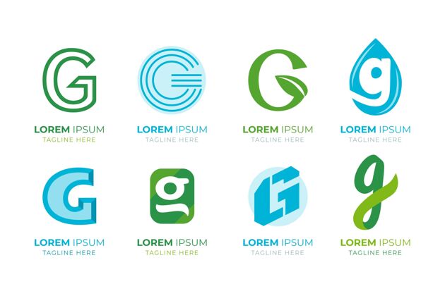标志模板平面设计g字母标志包字母标志品牌企业标志