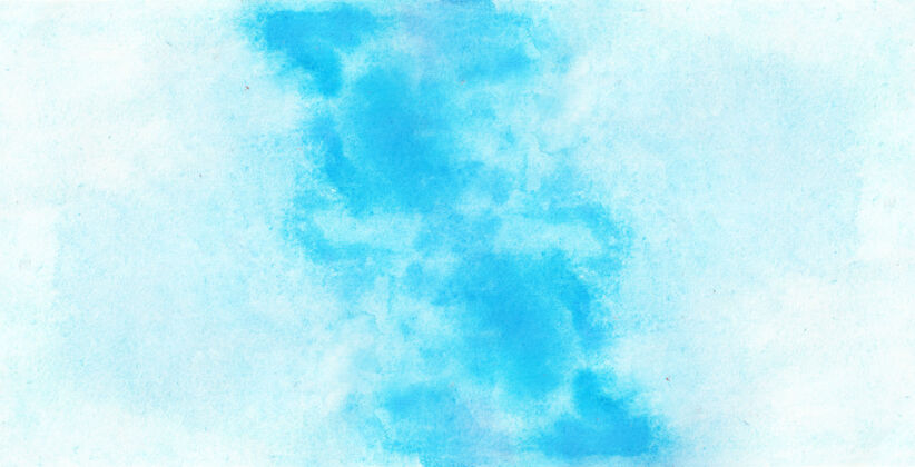 蓝色蓝色水彩纹理背景水彩油漆水洗