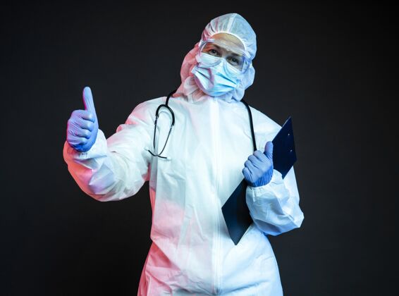 健康护理员工佩戴防护装备人设备保护