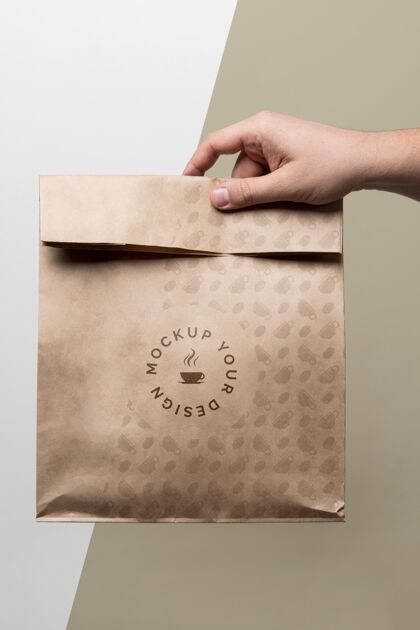 模型纸袋咖啡模型标签纸袋咖啡模型