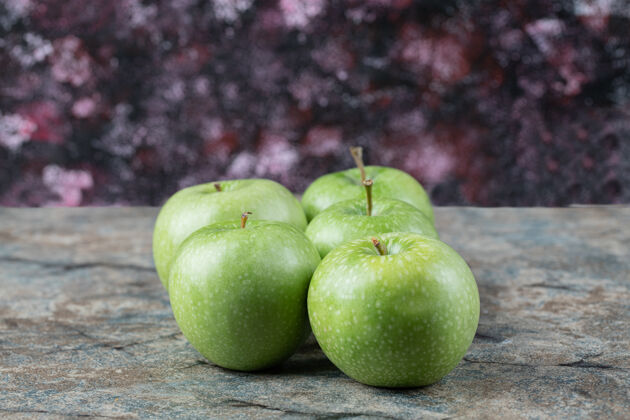 清淡绿苹果孤立的纹理表面品质艺术健康