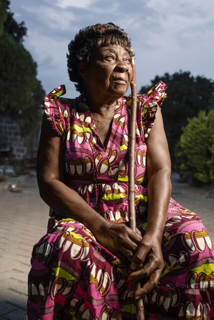 传统非洲女人肖像文化女人美丽