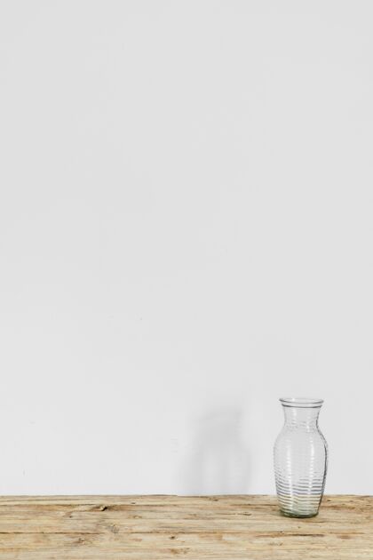 现代抽象最小概念透明花瓶复制空间简单背景内部