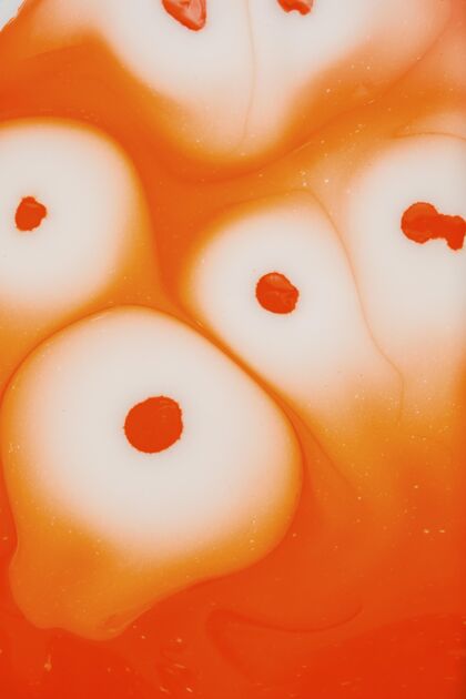 抽象平铺橙色液体壁纸橙色自然元素