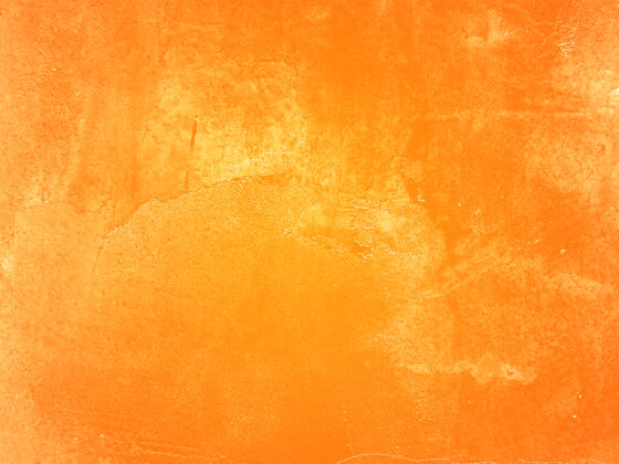 复古橘黄色的墙壁有裂缝和剥落的油漆灰泥复活节古董