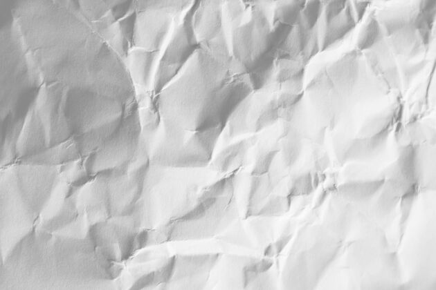 空白复制空间皱巴巴的白纸印刷装饰创意