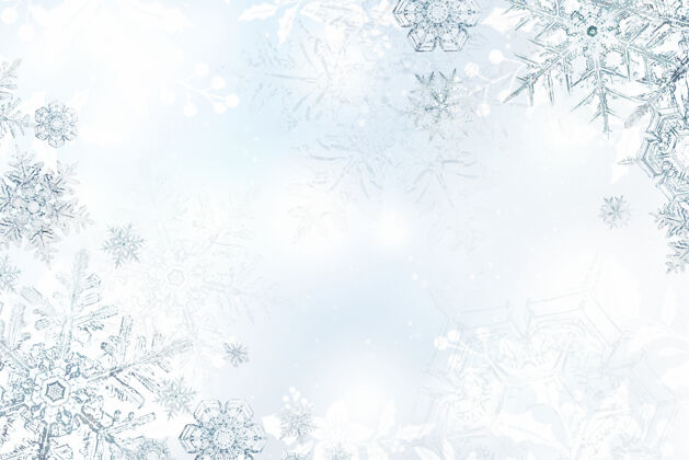 寒冷季节；s问候雪花圣诞框架 由威尔逊宾利摄影混音冰问候冰