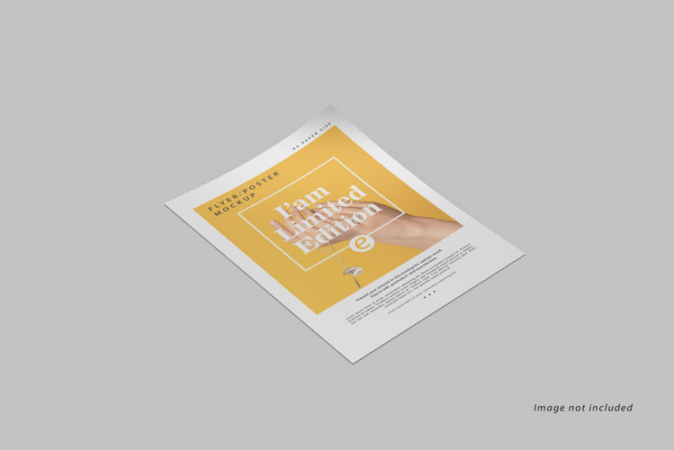 纸张特写传单小册子模型模型传单现实