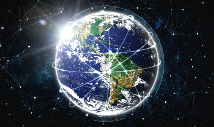 国际全球网络连接 用创新的感知线覆盖地球全球5g通信