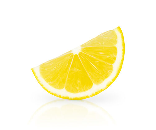健康半个柠檬一半切多汁
