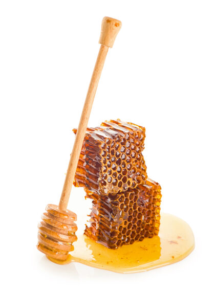 有机的木棍蜂窝天然的蜂蜜蜜蜂