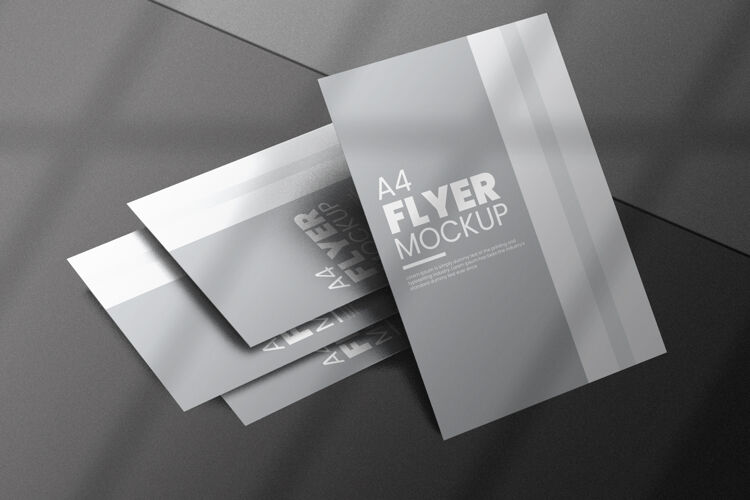 现代创意传单模型设计小册子文具现实