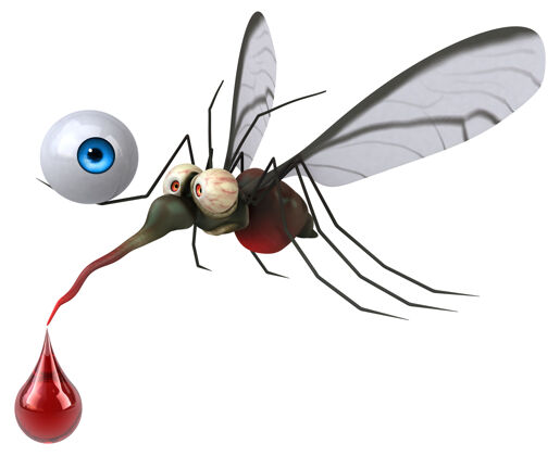 大哥蚊子-三维插图蚊子传播3d模型