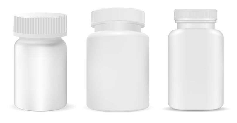 塑料白色塑料药瓶 补充剂罐 维生素包装片剂瓶盖容器