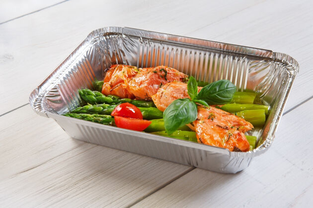 午餐健康食品盒装饮食理念营养一餐美食
