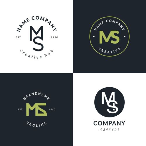 标识模板平面设计ms标志系列企业标识企业标识品牌
