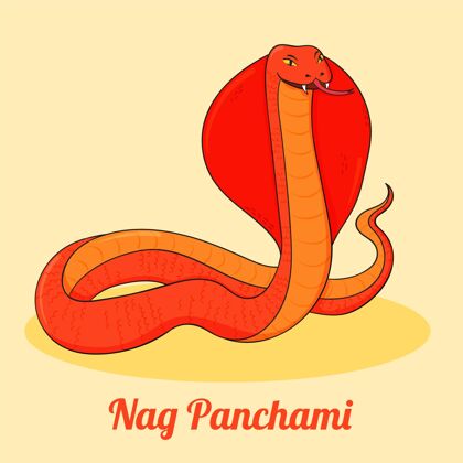崇拜手绘nagpanchami插图庆典文化活动