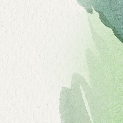 流动米色背景上的绿色水彩水彩水彩背景底纹