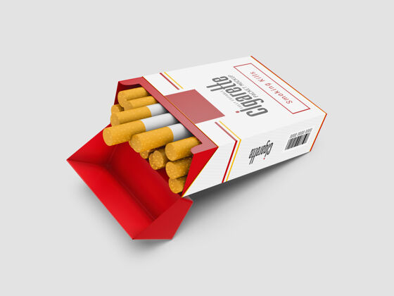 包装香烟盒模型牛皮纸上瘾硬