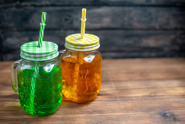 果汁正面图新鲜苹果汁罐内深色水果饮料图片吧颜色冰蜂蜜水果