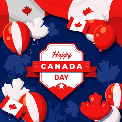 加拿大节日加拿大平日插画节日加拿大快乐加拿大日