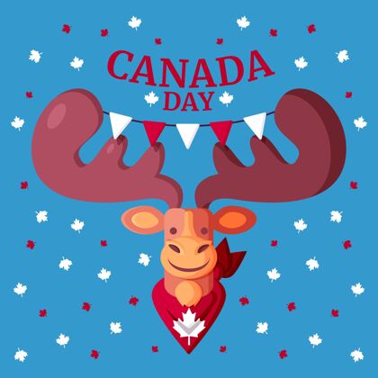 国家加拿大平日插画加拿大枫叶爱国