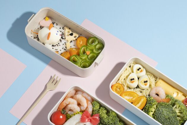东方日本便当盒安排容器健康烹饪