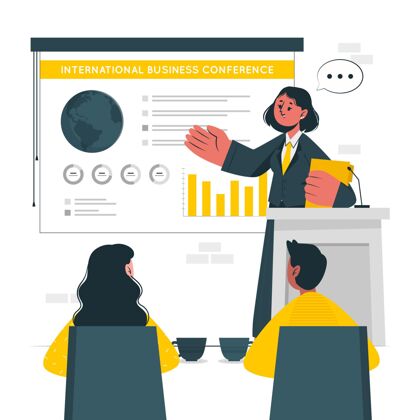会议会议概念图营销员工数据