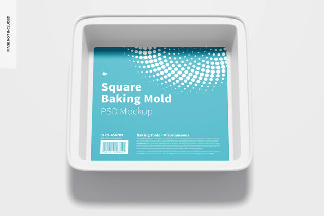烤箱方形烘烤模具模型 顶视图模型烘焙厨房