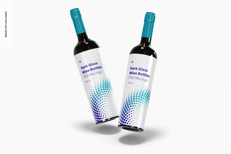 玻璃瓶黑玻璃酒瓶模型 下降瓶子品牌葡萄酒瓶