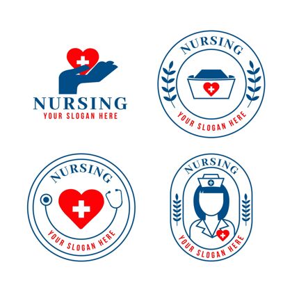 企业扁平护士标志系列公司标识公司医药