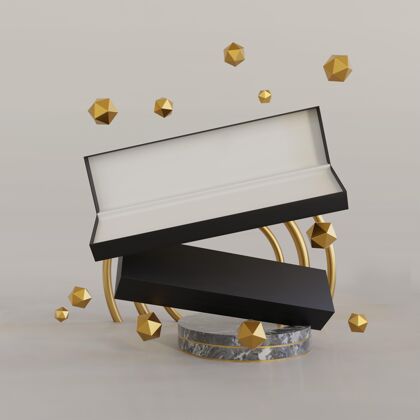 珠宝盒珠宝包装展示模型珠宝黄金优雅