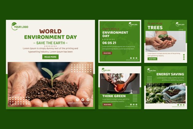 拯救地球平面世界环境日instagram帖子集国际花卉世界环境日