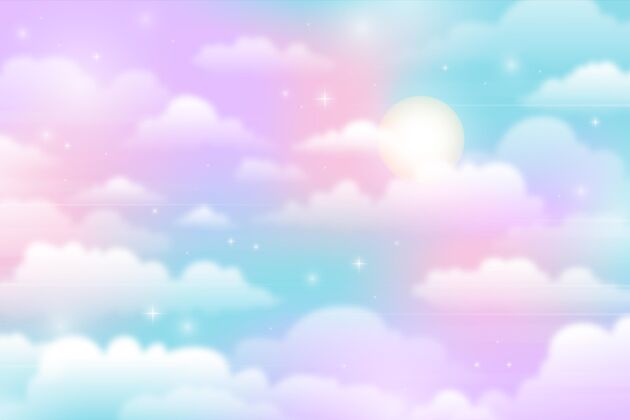 天空墙纸渐变柔和的天空背景粉彩颜色粉彩背景天空