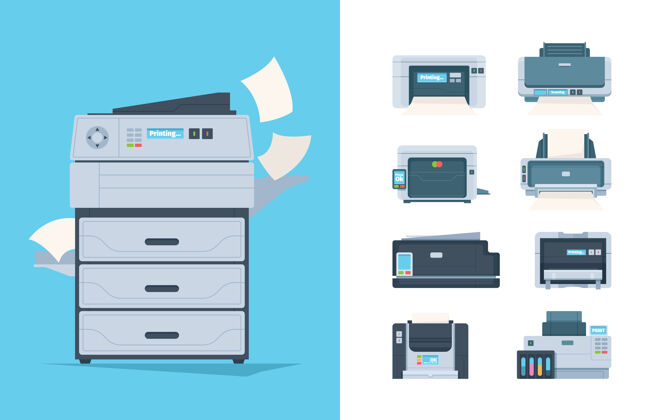 服务复制machines.different打印机设置页面扫描仪打印机