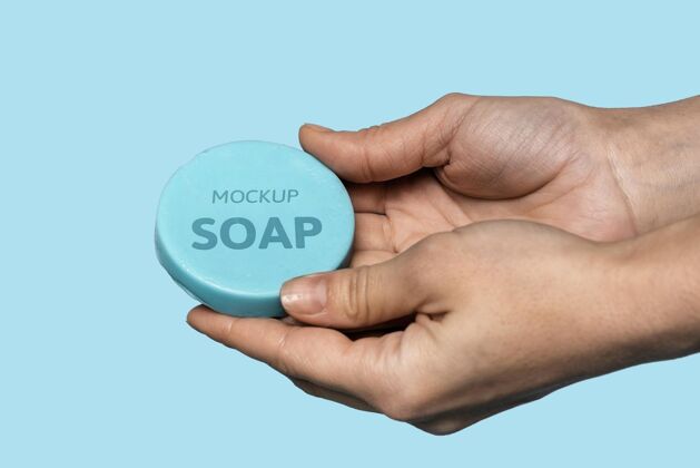 标签模拟洗手皂肥皂卫生模型