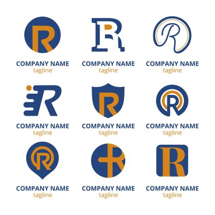 企业标志一套平面r标志模板品牌企业标识企业标志