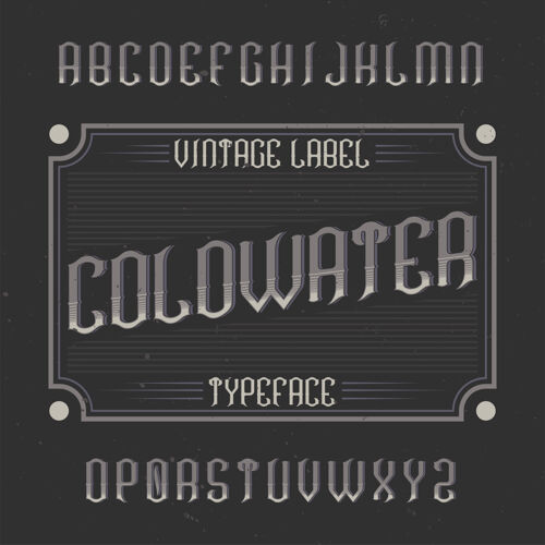 Typescript老式标签字体命名为coldwater覆盖排版脚本