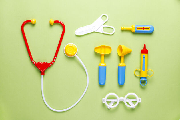 剪刀一套玩具医疗设备听诊器儿童注射