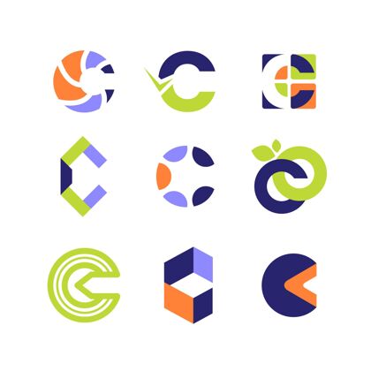 品牌平面设计c标志模板集合C标识Logo品牌