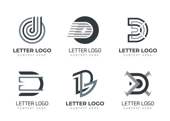 品牌平面设计不同的d标志包CompanyD标识Business