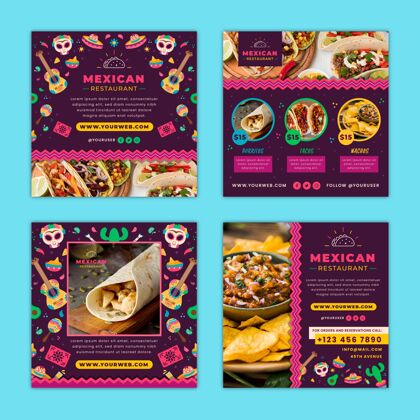 墨西哥墨西哥美食instagram贴出带照片的模板美食美食美食