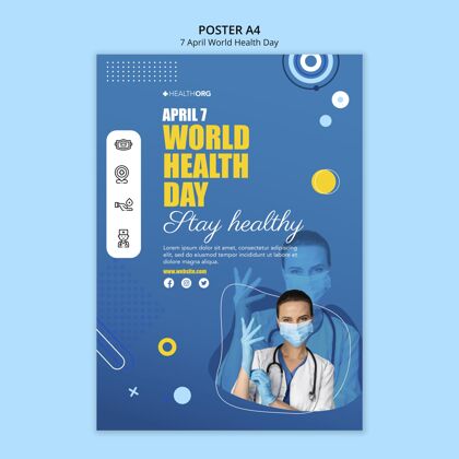 医疗保健世界卫生日海报附照片健康健康健康