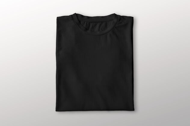 营销黑色折叠t恤升华模型衬衫