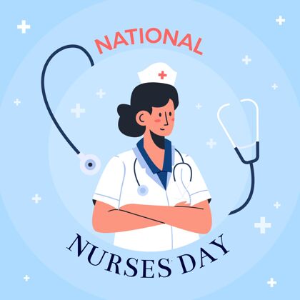 全球手绘全国护士节插画全国护士日活动医疗保健