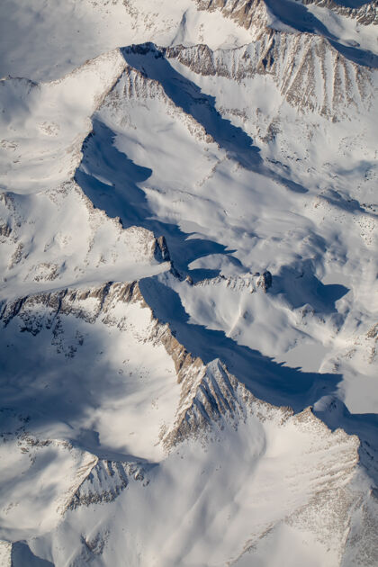 冰川雪山鸟瞰摄影山峰自然山脉